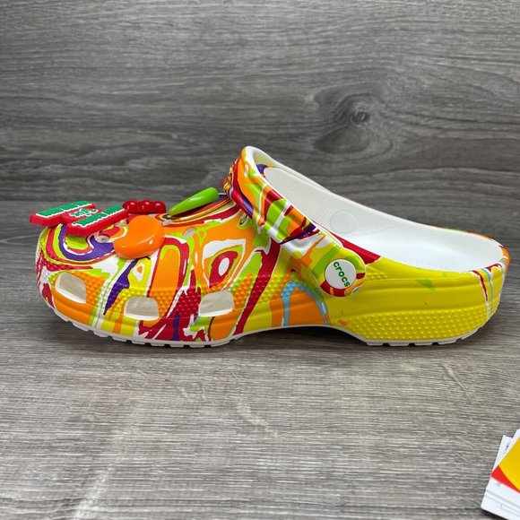 Crocs x Trix Cereal Tie Dye Classic Clog Mens Multi Sizes Available 207922 94S - Picture 16 of 16